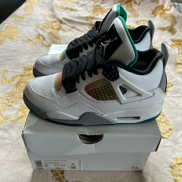 Women’s 2020 Nike Air Jordan 4 Retro 'Rasta' / Size 6 / Brand New in Box - Picture 2 of 12